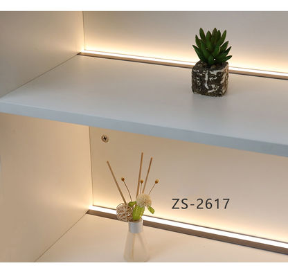 3500K Đèn tủ LED nhôm màu trắng ấm cho màn hình