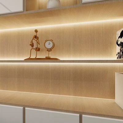 Tủ hiển thị tóc cảm biến chuyển động với đèn LED