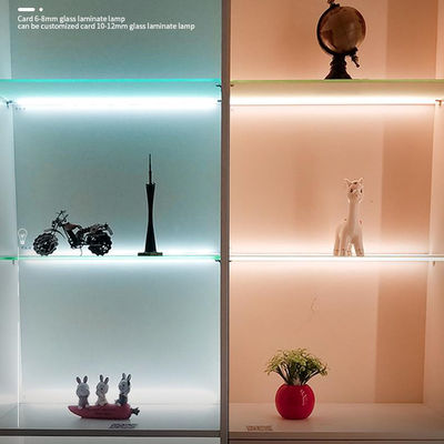 Modern Black 3500K ấm trắng kính kệ LED Cabinet Light với 80 CRI