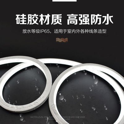 1000lm DC 12V IP55 Silicone Led Strip Light cho trang trí ngoài trời / trong nhà