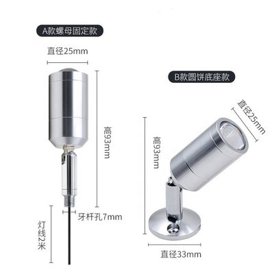 3W LED Mini Spot Light với thân đèn nhôm