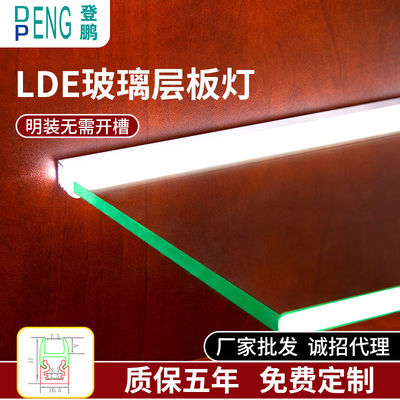 Đèn hiện đại 6-8 mm Cửa sổ thủy tinh Đèn đèn Accent Đèn ấm trắng 3500K PMMA nhôm Touch On / Off Switch Cửa sổ đơn