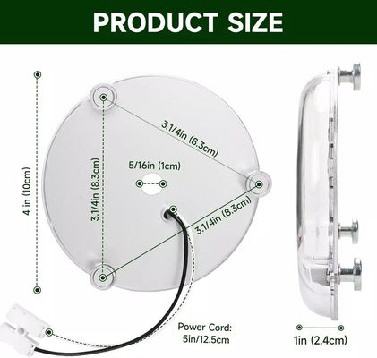 120V 15W Driverless Dia 100mm đèn LED cho đèn quạt LED với chứng chỉ ETL Đổi đèn quạt trần LED