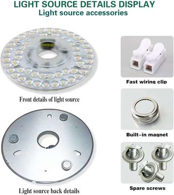 Dia125mm bảng PCB tròn 4.9' 'LED Retrofit Light Kit 22W Màu 3CCT 3000K/4500K/6000K CRI90 Đối với Đèn Quạt Trần Đường Đường Đường Đường Đường Đường Đường Đường Đường Đường Đường Đường Đường Đường Đường Đường Đường Đường Đường 120V 2200LM