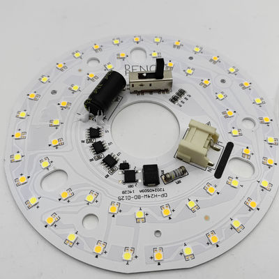 Dia125mm 4.9inch 24W đèn quạt trần LED Retrofit Kit Đèn trần thay thế 5CCT 3000K 3500K 4000K 5000K 6000K Điều chỉnh 12W 18W 24W Switch, 2800LM 120V ETL 2 4 Watt