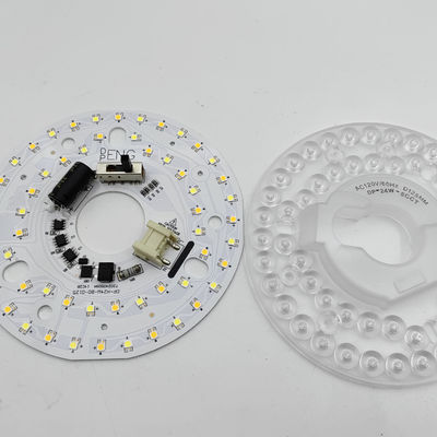 Dia125mm 4.9inch 24W đèn quạt trần LED Retrofit Kit Đèn trần thay thế 5CCT 3000K 3500K 4000K 5000K 6000K Điều chỉnh 12W 18W 24W Switch, 2800LM 120V ETL 2 4 Watt