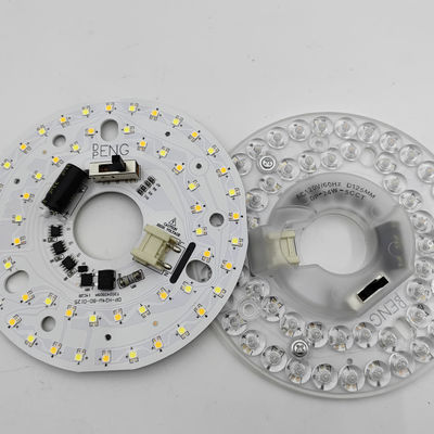 Dia125mm 4.9inch 24W đèn quạt trần LED Retrofit Kit Đèn trần thay thế 5CCT 3000K 3500K 4000K 5000K 6000K Điều chỉnh 12W 18W 24W Switch, 2800LM 120V ETL 2 4 Watt