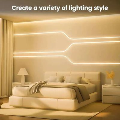 Bên ngoài chống nước 12/24V Dải đèn LED silicone cho trang trí gia đình Đèn dải đèn LED Neon màu trắng 16.4ft/5m Dải đèn neon 12V Dải đèn LED linh hoạt chống nước