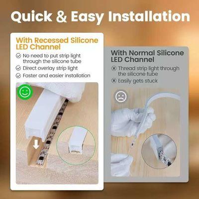 DIY trang trí RGB Neon Strip Light Tubes Custom 12v 24v SFflexible Neon Strip Light For Holiday Decoration Silicone IP67 chống nước ngoài Neon Light