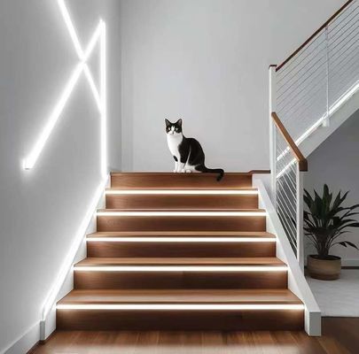 16.5FT / 5 Meter Không có vết silicone LED Channel System Recessed Flexible Tube With Milky White Cover Wider Track Cho đèn LED băng chống nước 12mm USC7 WW