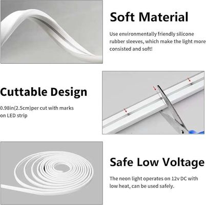16.5FT / 5 Meter Không có vết silicone LED Channel System Recessed Flexible Tube With Milky White Cover Wider Track Cho đèn LED băng chống nước 12mm USC7 WW
