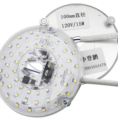 Động cơ ánh sáng LED 15W 100MM Cho phòng ăn Bộ chỉnh sửa bảng điều khiển quạt trần 120V Với các mô-đun DOB Đổi đèn quạt trần LED