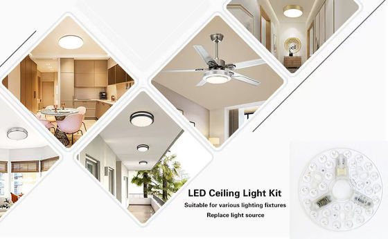 ERP Rosh LED Modules 5CCT 12W/18W/24W DIP Switch Ceiling Light Fan With Witch Power Thay thế LED Module