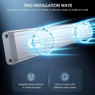 Under Cabinet Lighting,40 LED Rechargeable Battery Operated Motion Sensor Light Indoor  Magnetic Dimmable Closet Lights, Wireless Under Counter Lights for Kitchen, Stairs