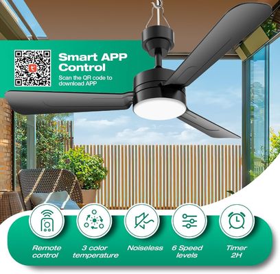 Quạt trần với đèn,36 &quot;LED quạt đèn treo với móc,Hook loại quạt trần,cắm trong quạt trần ánh sáng,40W,3000-6500k,điện thoại từ xa,Portable quạt cho giường cắm trại,Patios,(Black)N DFFFFFN`