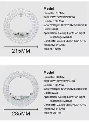 Đèn LED Panel tròn 24W có thể điều chỉnh CCT, được chứng nhận ERP ETL