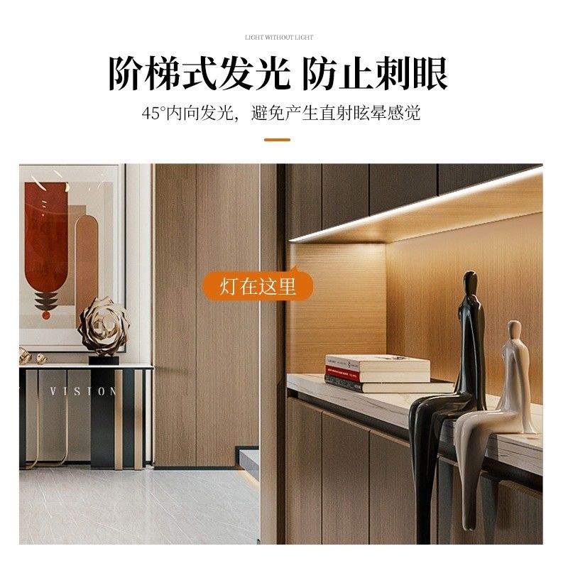 dẫn dưới thanh đèn tủ Đèn đứng nhôm hiện đại LED Đèn cho màn hình trưng bày