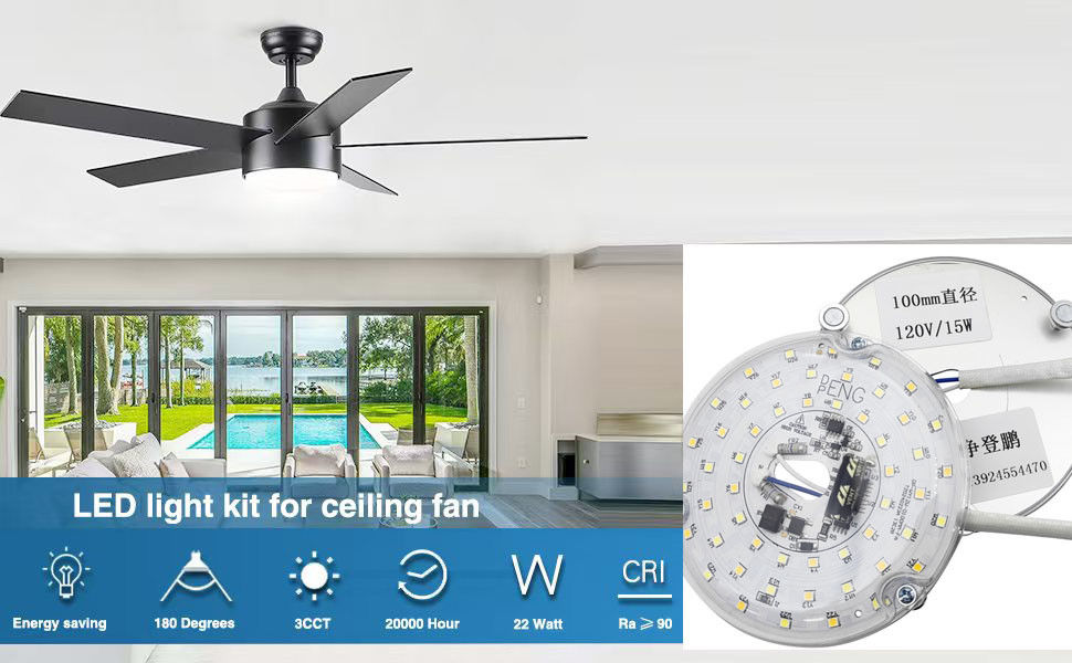 Dia100mm bảng PCB tròn 12w 15w AC 110V 120V 230V 3.93 'Retrofit Light Kit cho Trần nhà Ánh sáng Trần nhà Fan Đèn thay thế Panel PCB 15W 90 Dimmable