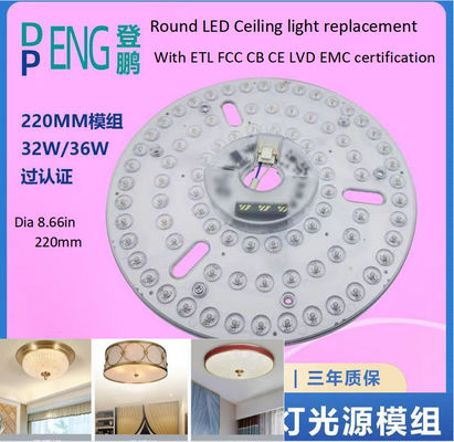 220mm có thể điều chỉnh vòng dẫn thay thế đèn trần 120v nhôm PCB BOARD mạch PCBA cho đèn trần