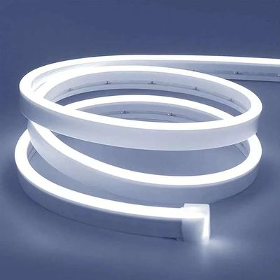 Ánh sáng dải LED trắng 16,4ft/5m Dải đèn Neon 12V Dải đèn LED Neon chống nước Dải đèn LED silicone Đèn dây LED Neon cho nhà bếp Phòng ngủ Nội thất ngoài trời trang trí Bộ điều hợp điện Không bao gồm